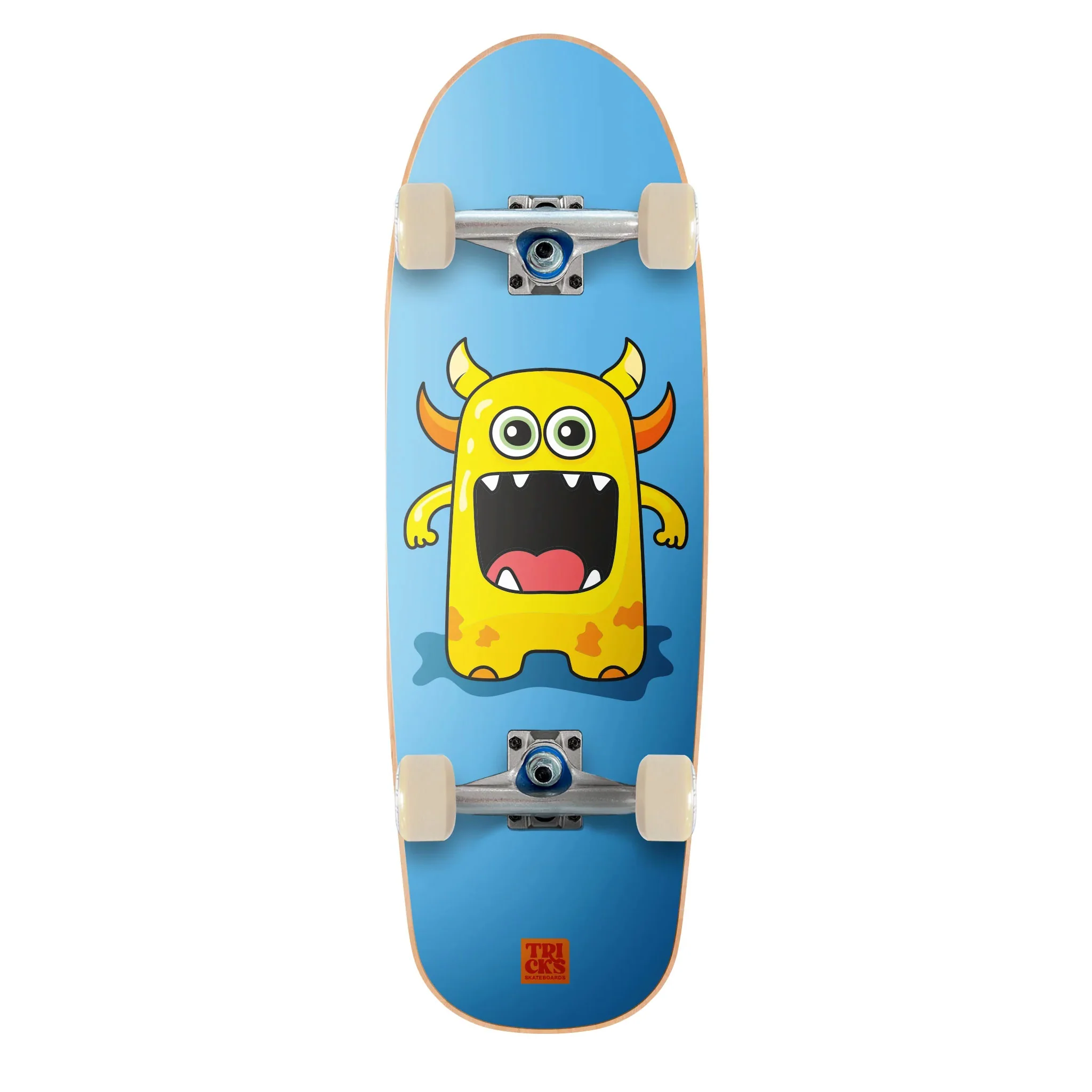 Tricks Kids Skateboard Complete Baby Monster Foam Top 8.25" x 25.75" - Image 3