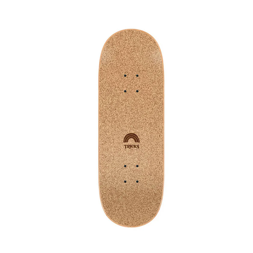 Tricks Kids Skateboard Complete Yin Yang Flowers Cork Top 7.87" x 24.21" - Image 2