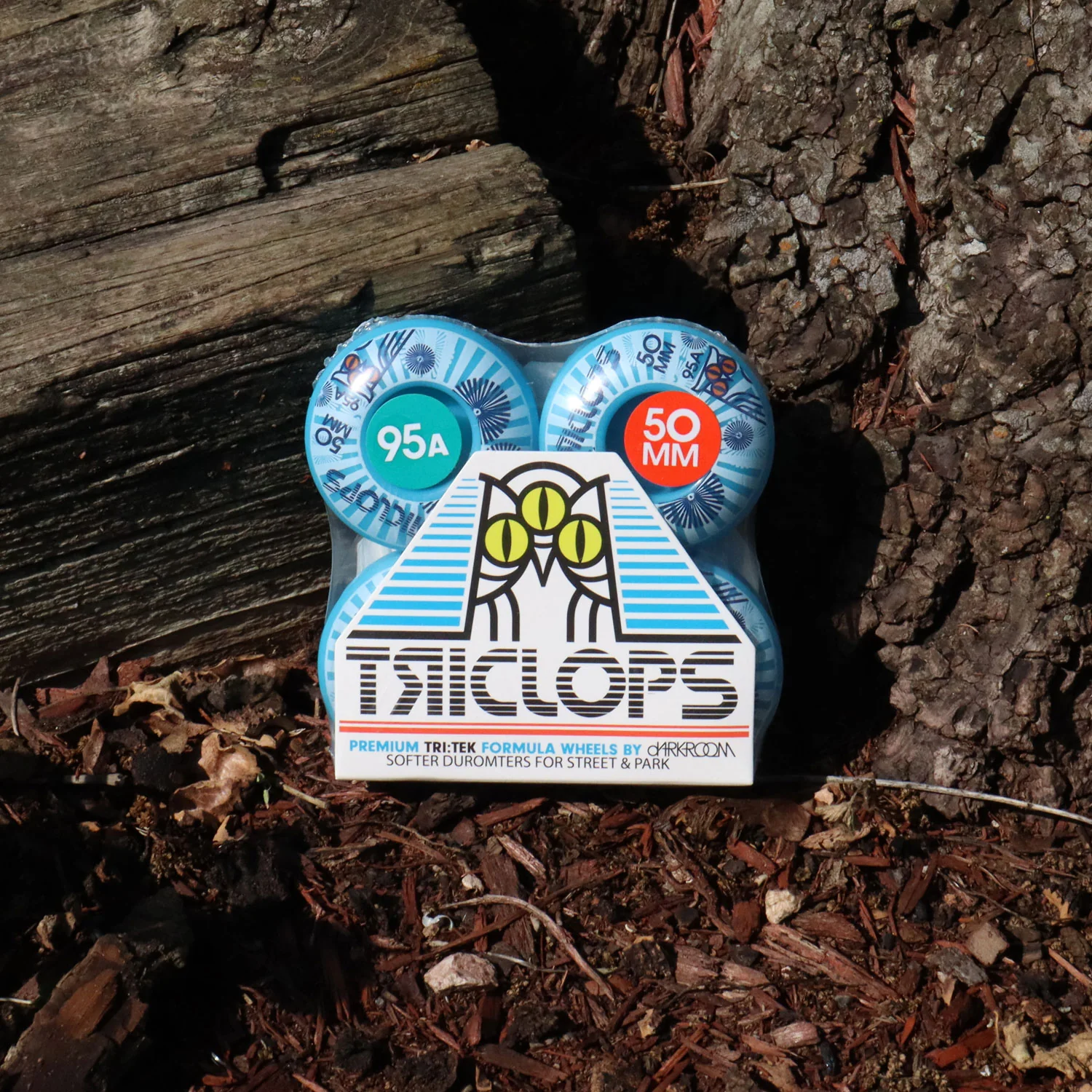 Triclops Skateboard Wheels 50mm Burst 95A Blue - Image 4