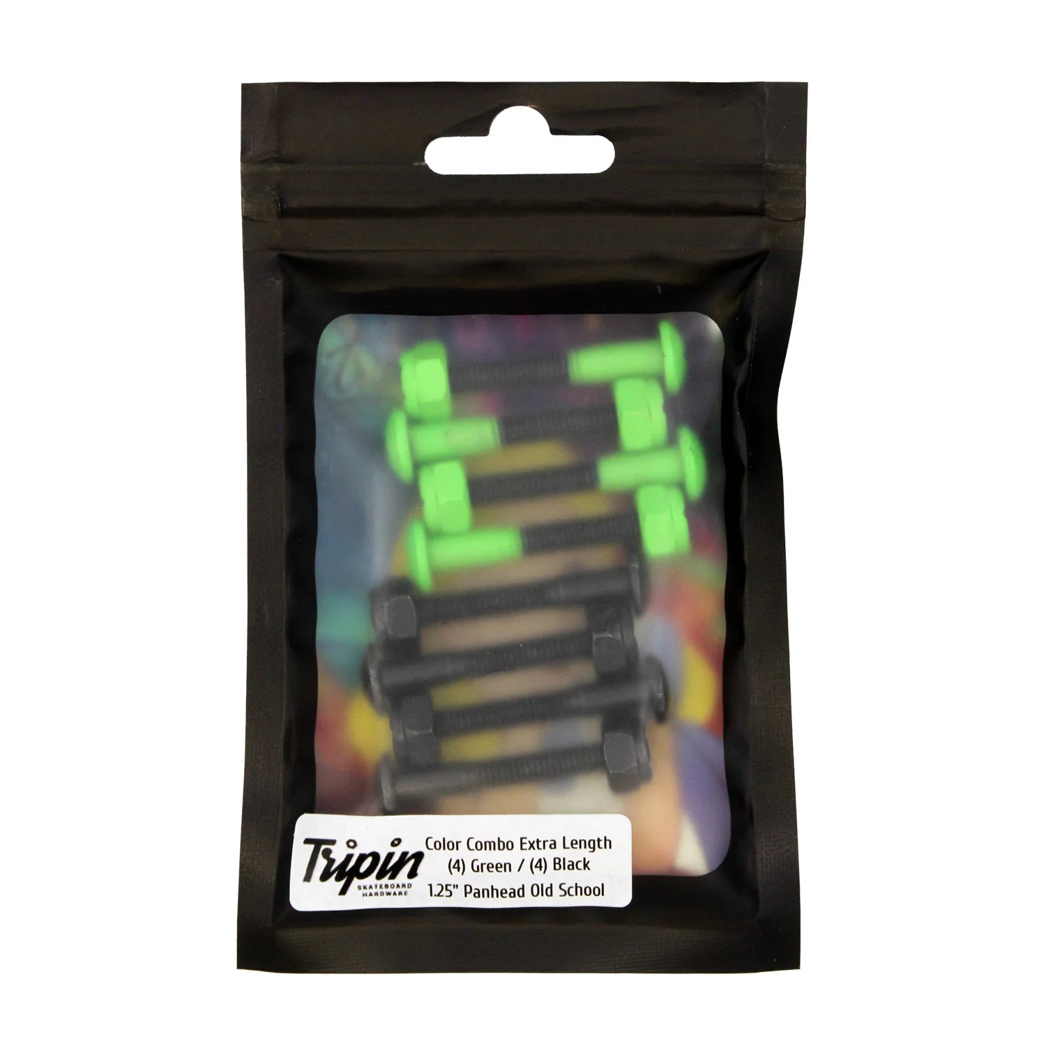 Tripin Skateboard Hardware 1.25" Panhead Sonic Green