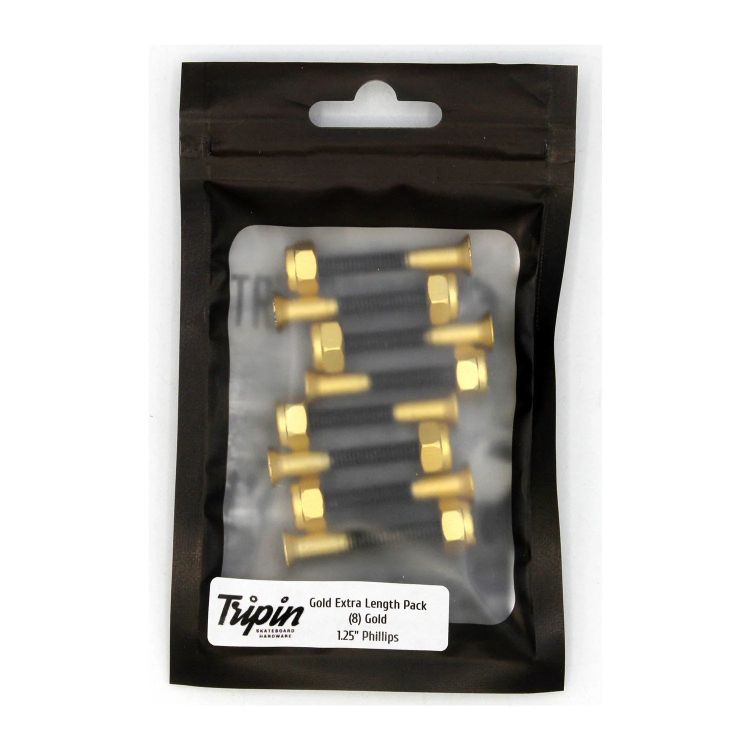Tripin Skateboard Hardware 1.25" Phillips Gold Rush