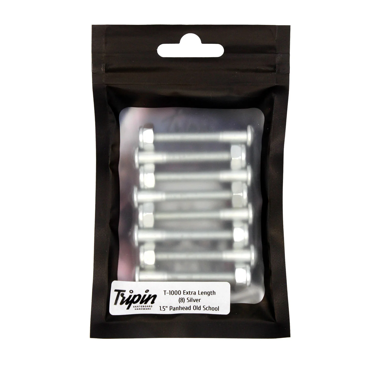 Tripin Skateboard Hardware 1.5" Panhead T-1000s Silver