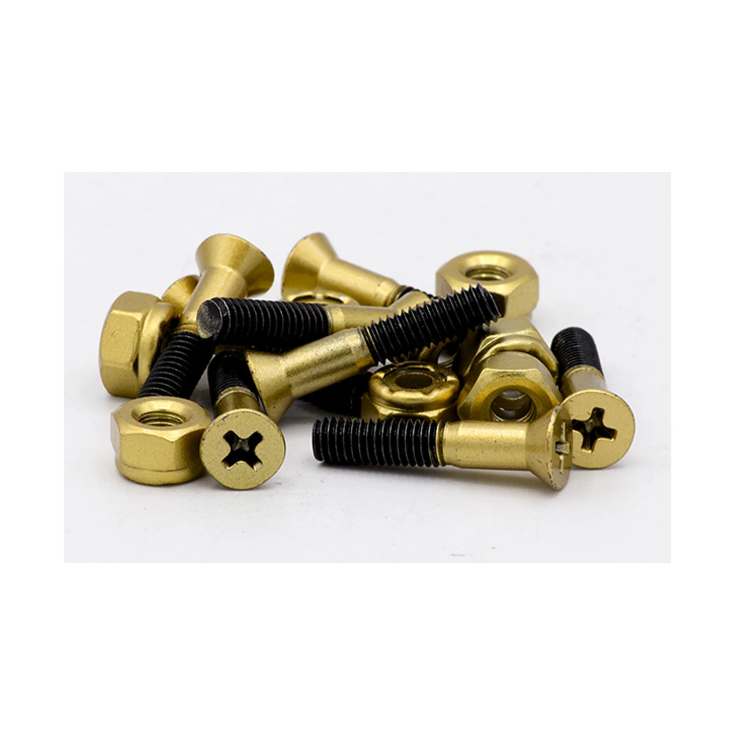 Tripin Skateboard Hardware 1.5" Phillips Gold Rush - Image 2