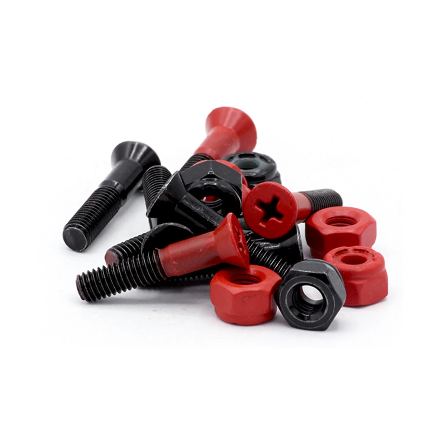 Tripin Skateboard Hardware 1.5" Phillips Hain-N Red - Image 2