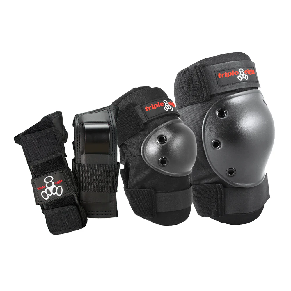 Triple 8 Pad Set Saver 3-Pack Black Jr