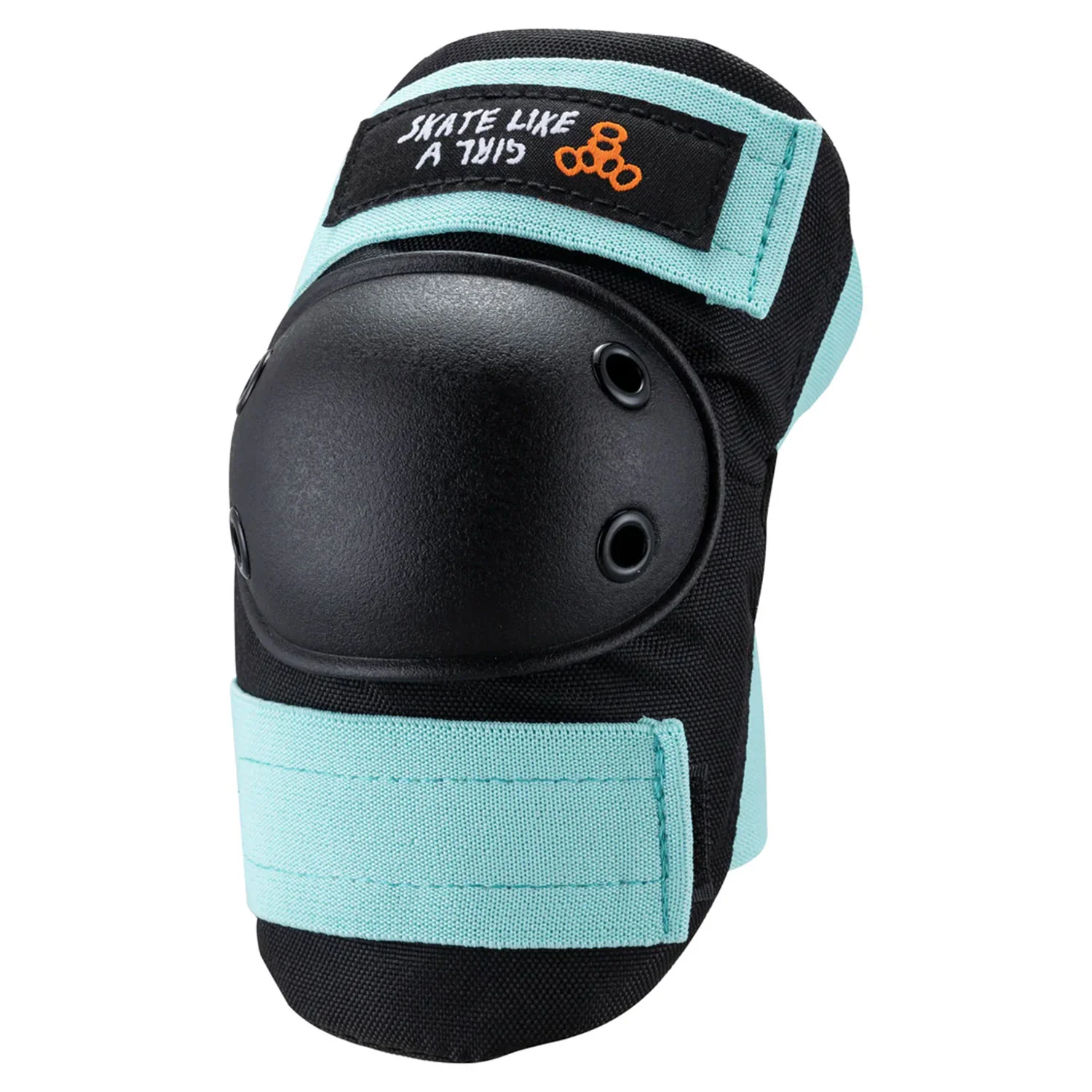 Triple 8 Skateboard Saver 3-Pack Knee/Elbow/Wrist Pads Skate Like a Girl Black/Blue Size M - Image 2
