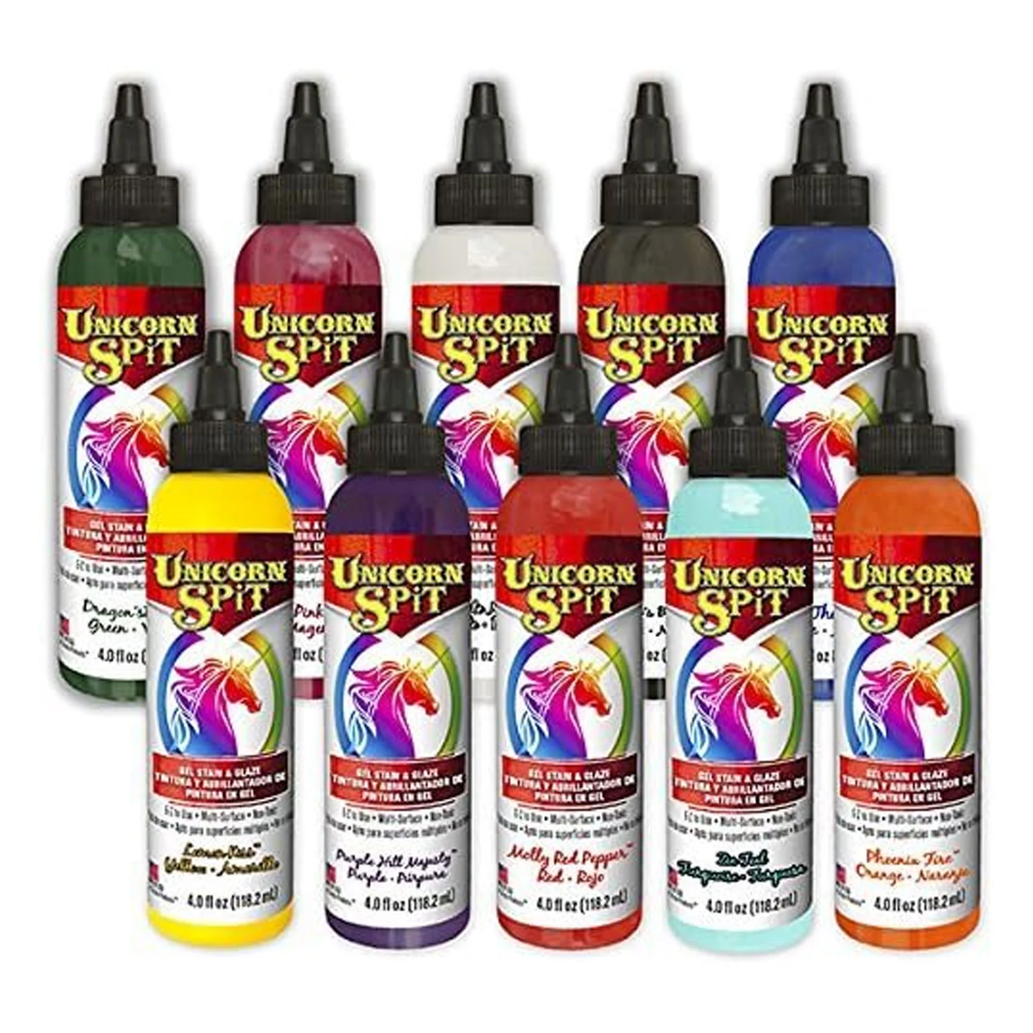 Unicorn Spit Concentrated Gel Stain and Glaze 4.0oz 4.0 Oz Collection 10-Pack