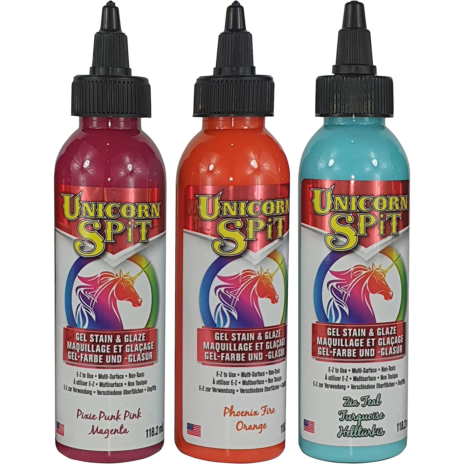 Unicorn Spit Concentrated Gel Stain and Glaze 4.0oz Calypso Collection 3-Pack