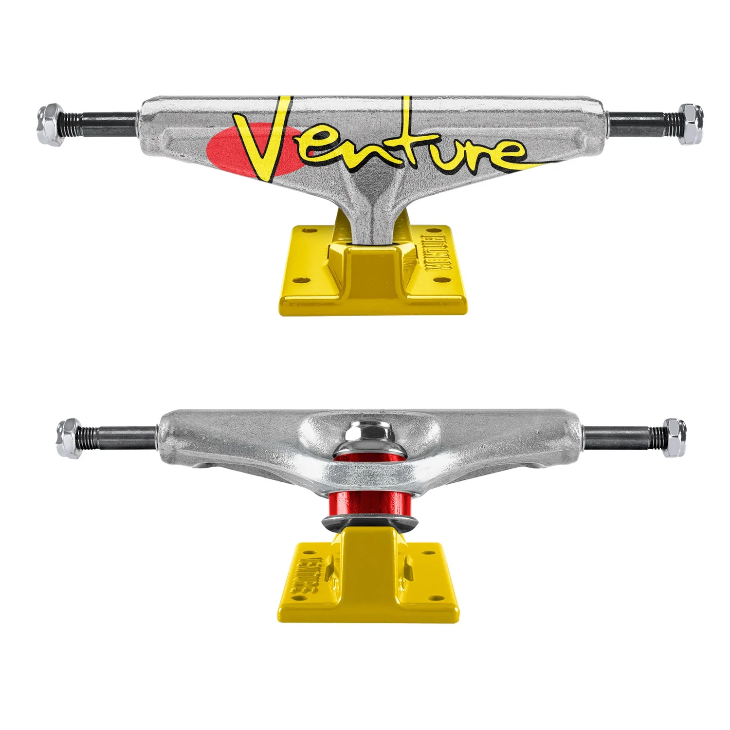 Venture Skateboard Trucks Team Full Bleed 92 5.6 (8.25") with 54mm 99A Ricta Speed Rings Wheels, Bearings, Hardware - Image 2