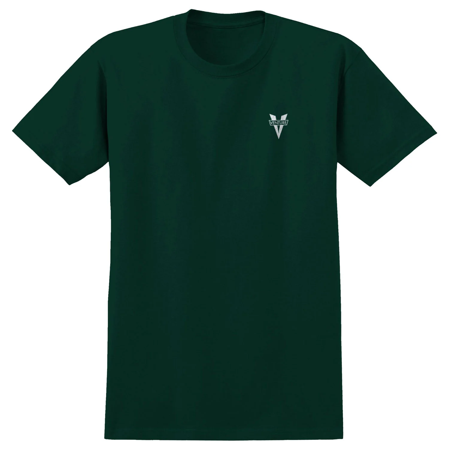Venture Trucks Shirt Heritage Embroidered Forest/White Green