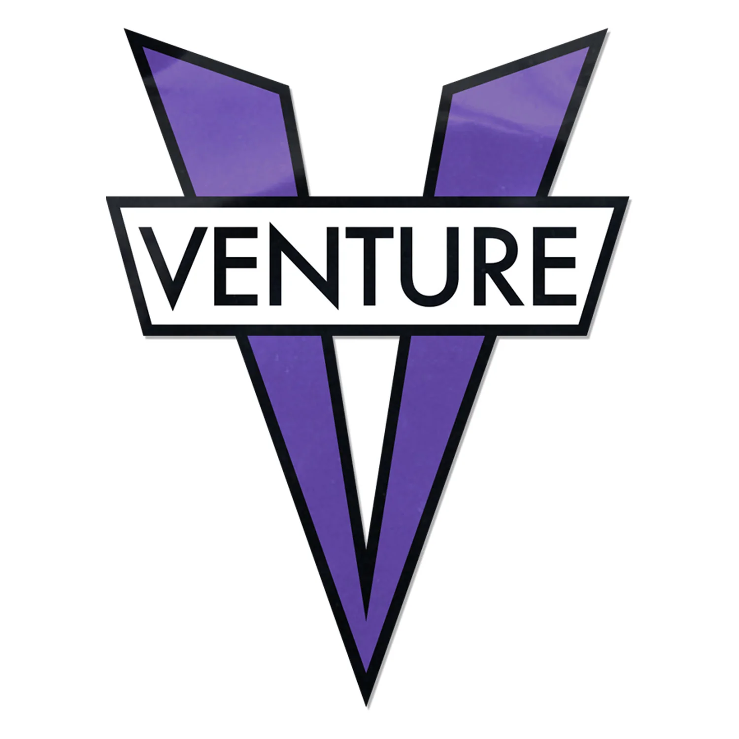 Venture Trucks Skateboard Sticker V-Diecut Purple 5" x 6"