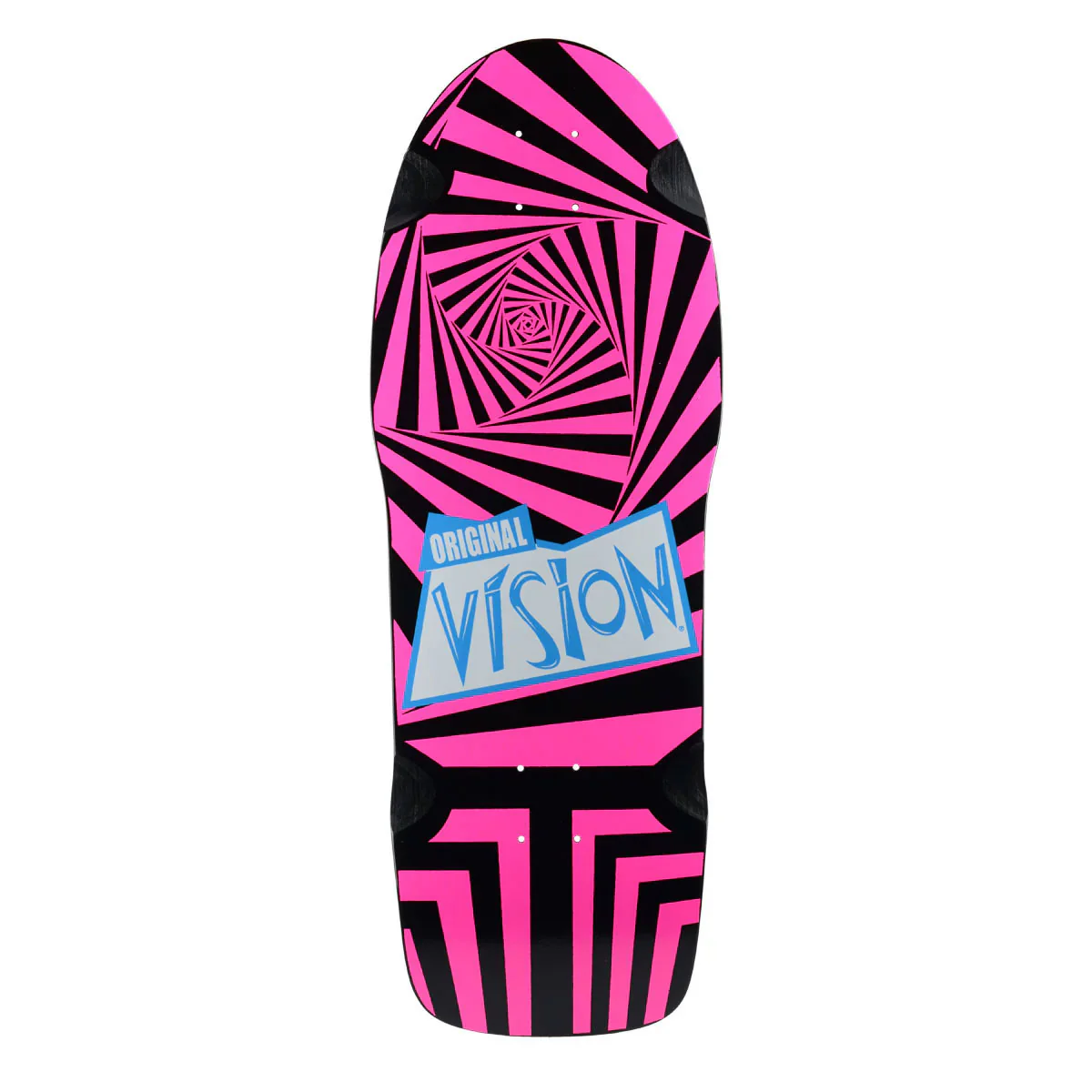 Vision Skateboard Deck Original Black/Pink 10" x 30" Old School