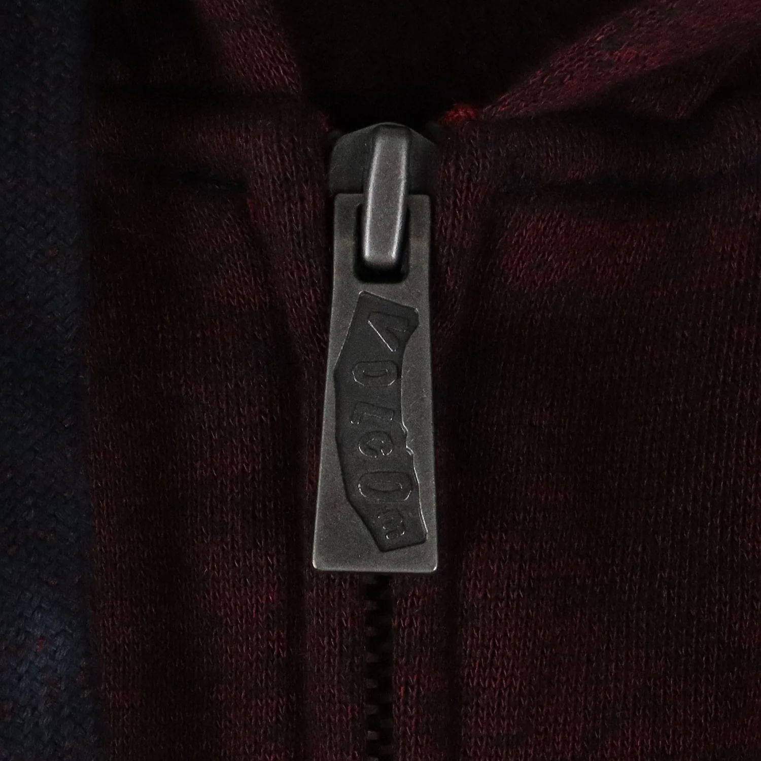 Volcom Skateboard Hoodie Slapdit Slim Zip Maroon - Image 4
