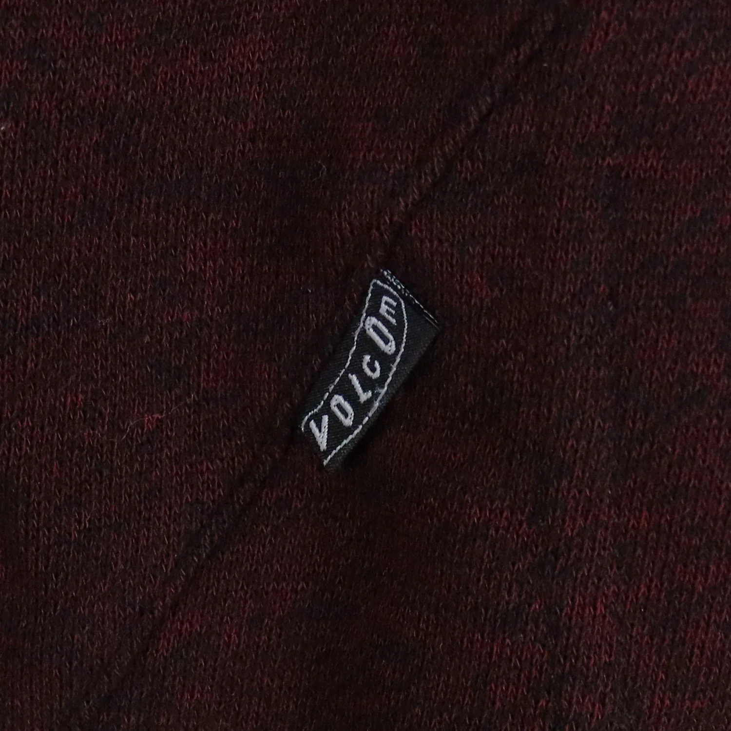 Volcom Skateboard Hoodie Slapdit Slim Zip Maroon - Image 5
