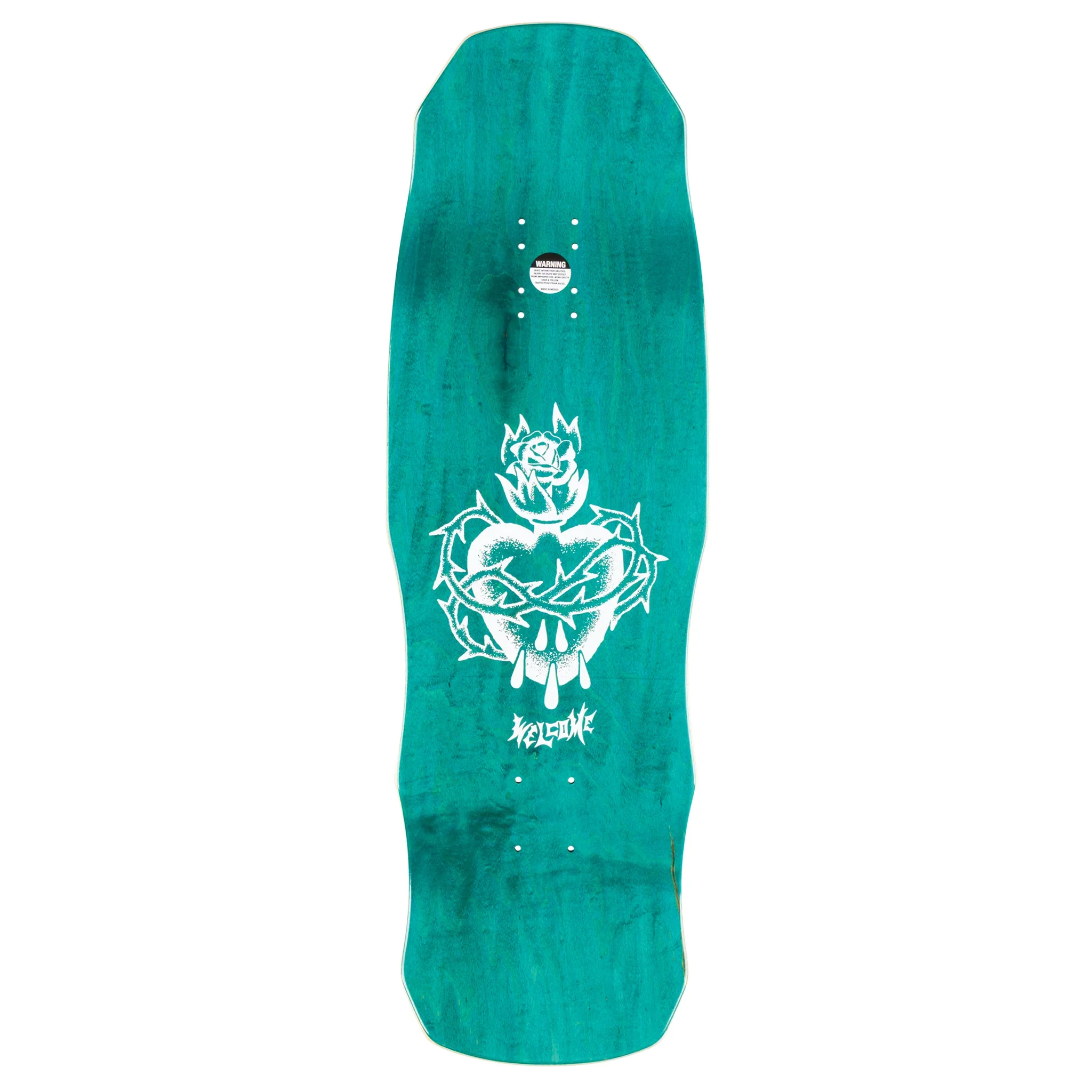 Welcome Skateboard Deck Rider on Dark Lord Black/Gold Foil 9.75" x 31.75" - Image 2