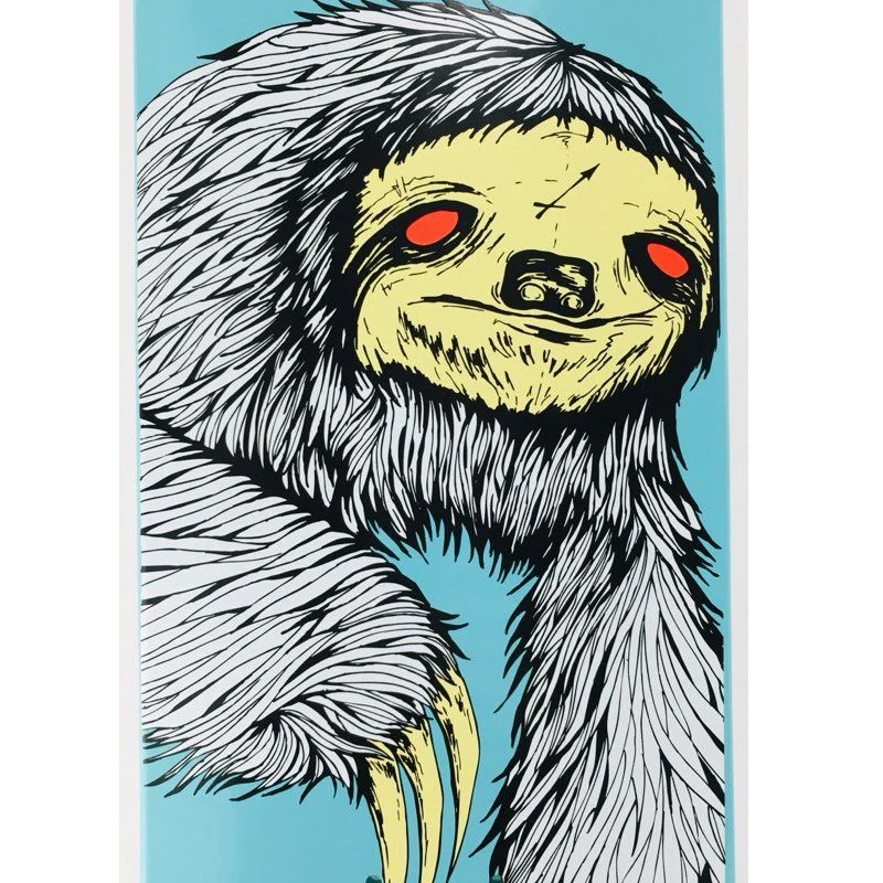 Welcome Skateboard Deck Sloth on Phoenix Teal 8.0" x 32" - Image 4