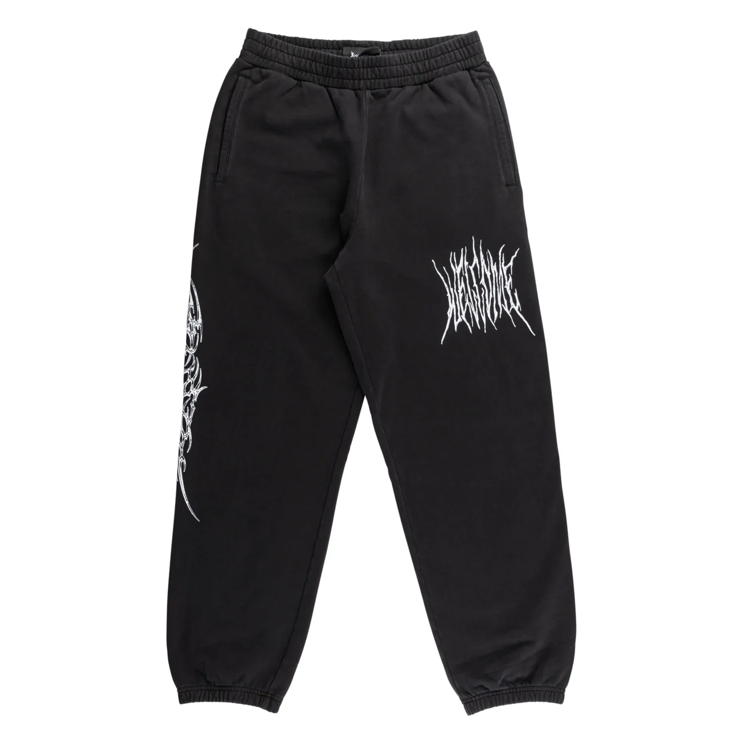 Welcome Skateboard Pants Caste Pigment-Dyed Sweatpants Black
