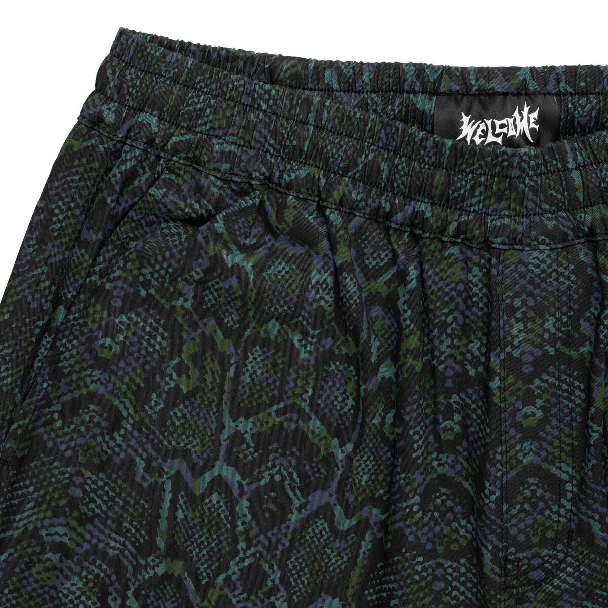 Welcome Skateboard Pants Fauna Printed Elastic Spruce - Image 2