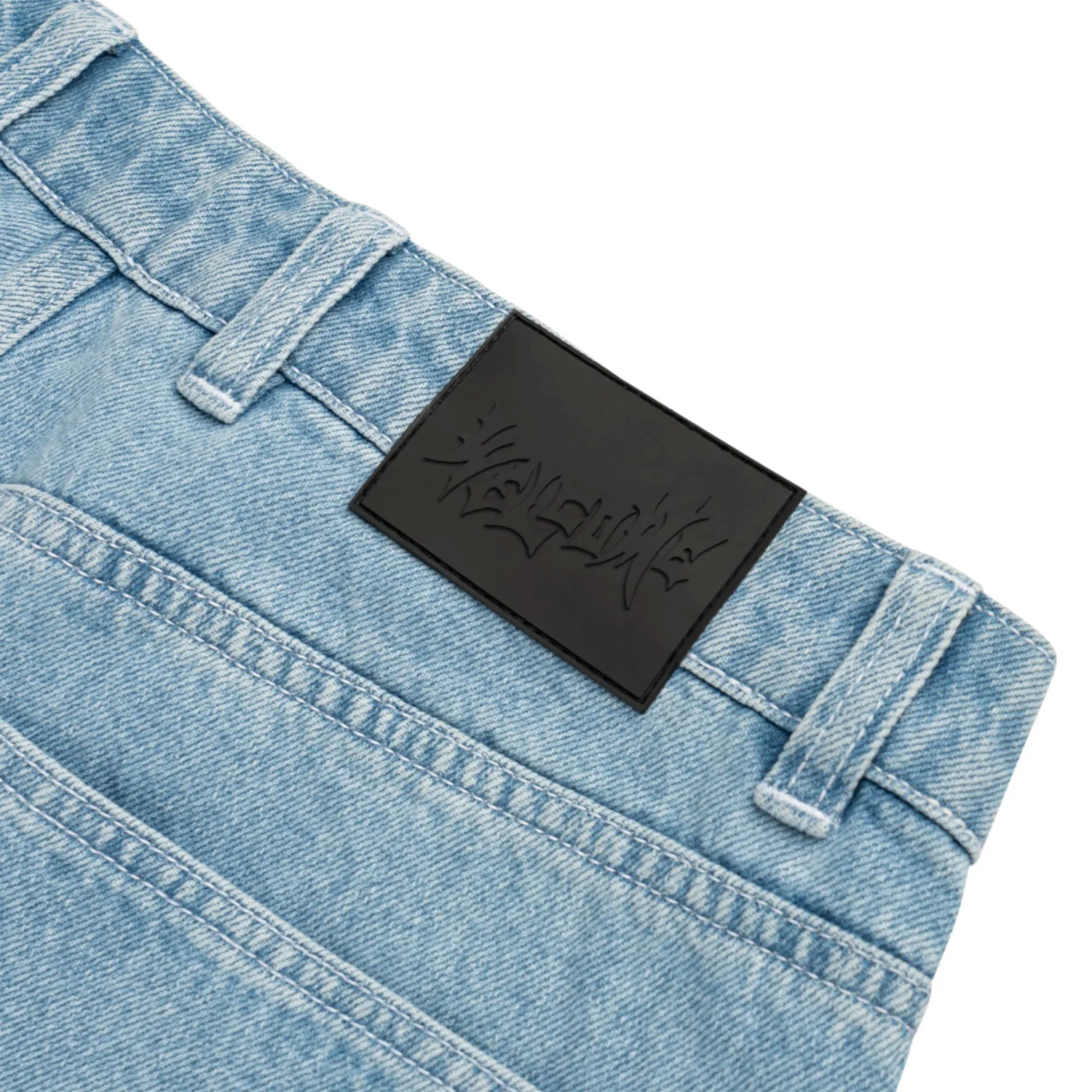 Welcome Skateboard Pants Immortal Loose Straight Denim Washed Blue Jeans Blue - Image 4