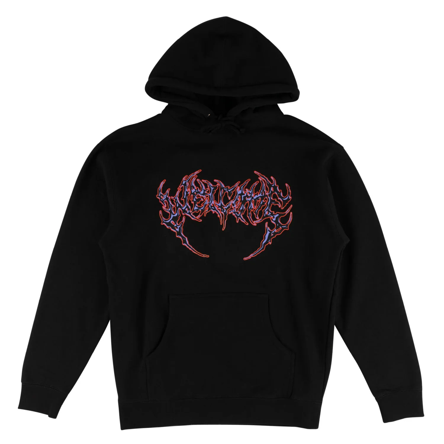 Welcome Skateboard Sweatshirt Fang Black/Purple/Red