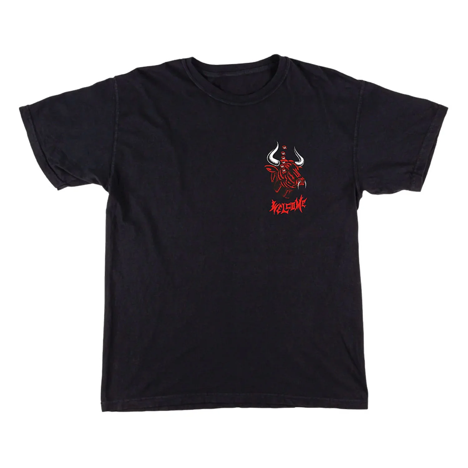 Welcome Skateboard T-Shirt Matador Black - Image 2