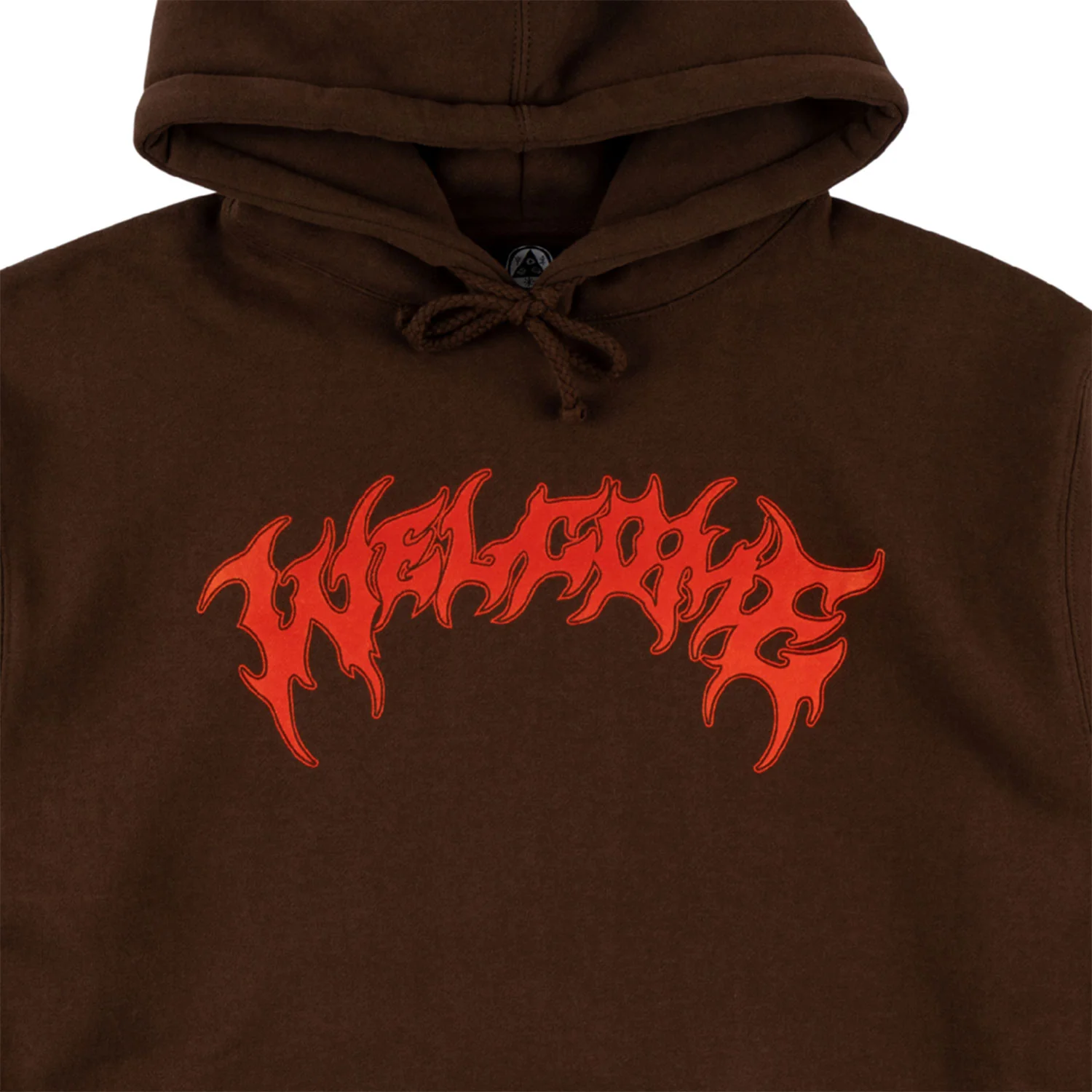 Welcome Skateboards Hoodie Barb Brown/Red - Image 2