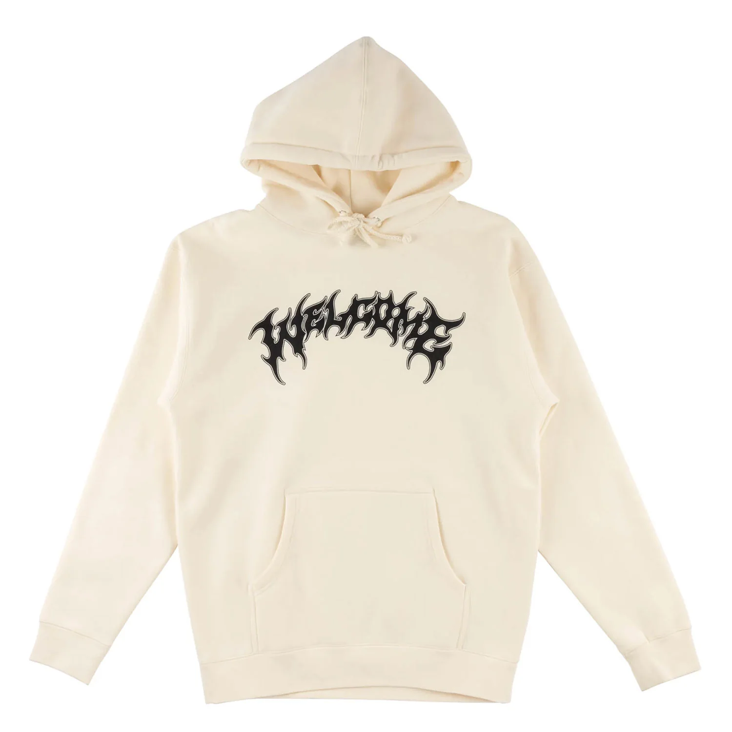 Welcome Skateboards Hoody Big Barb Bone/Black