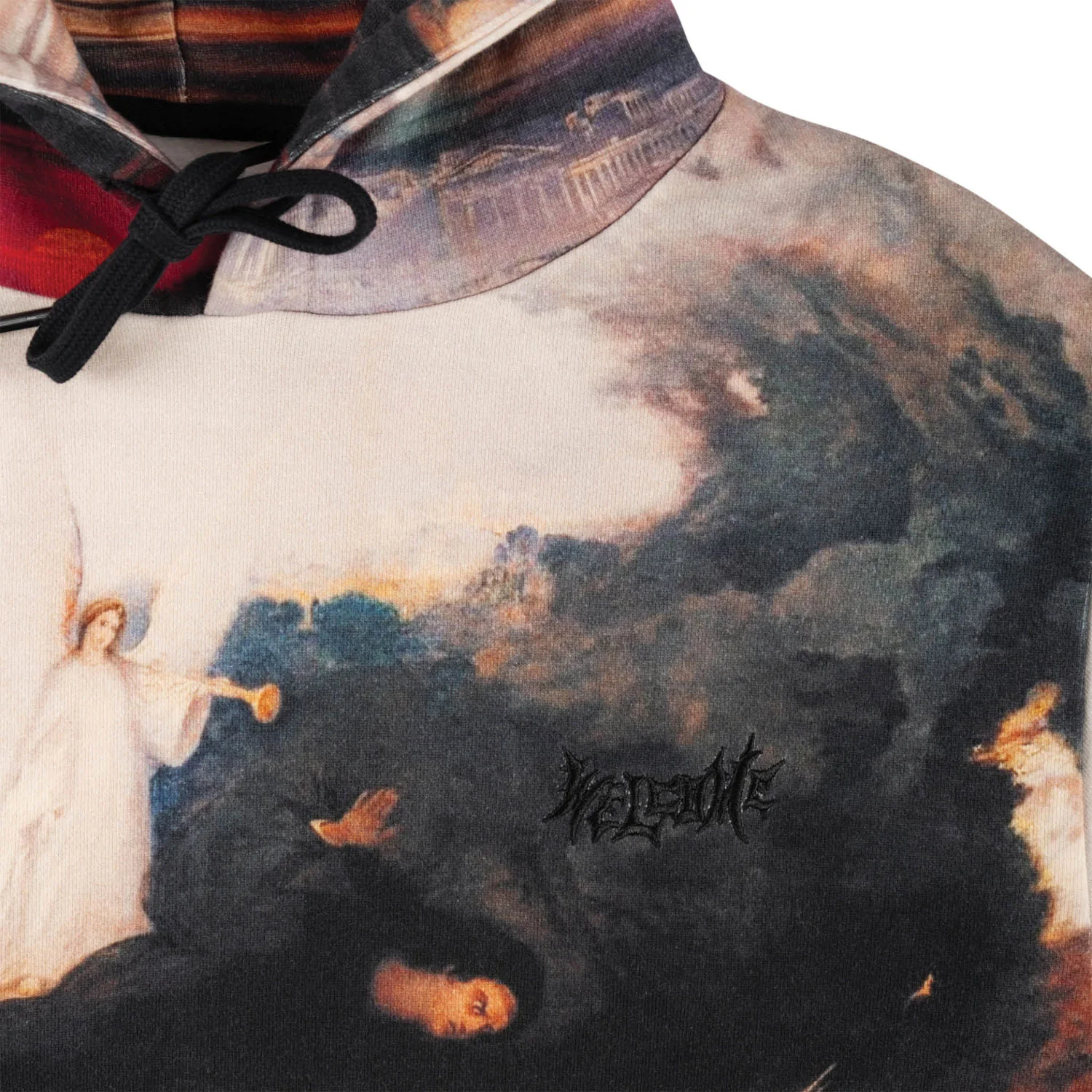 Welcome Skateboards Hoody Judgement All Over Print Black - Image 3