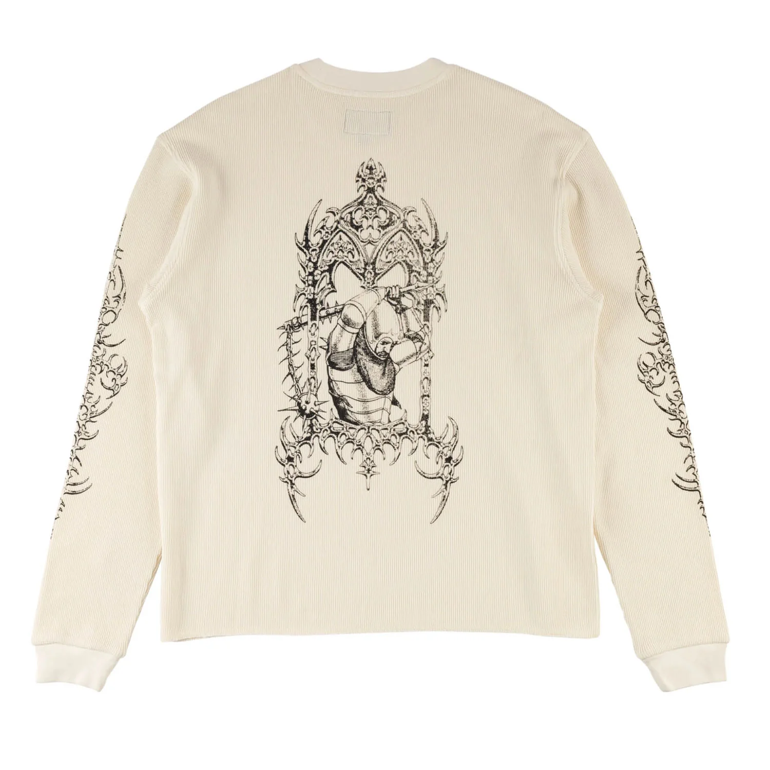Welcome Skateboards Longsleeve Shirt Gallant Pigment Dyed Thermal Bone - Image 2