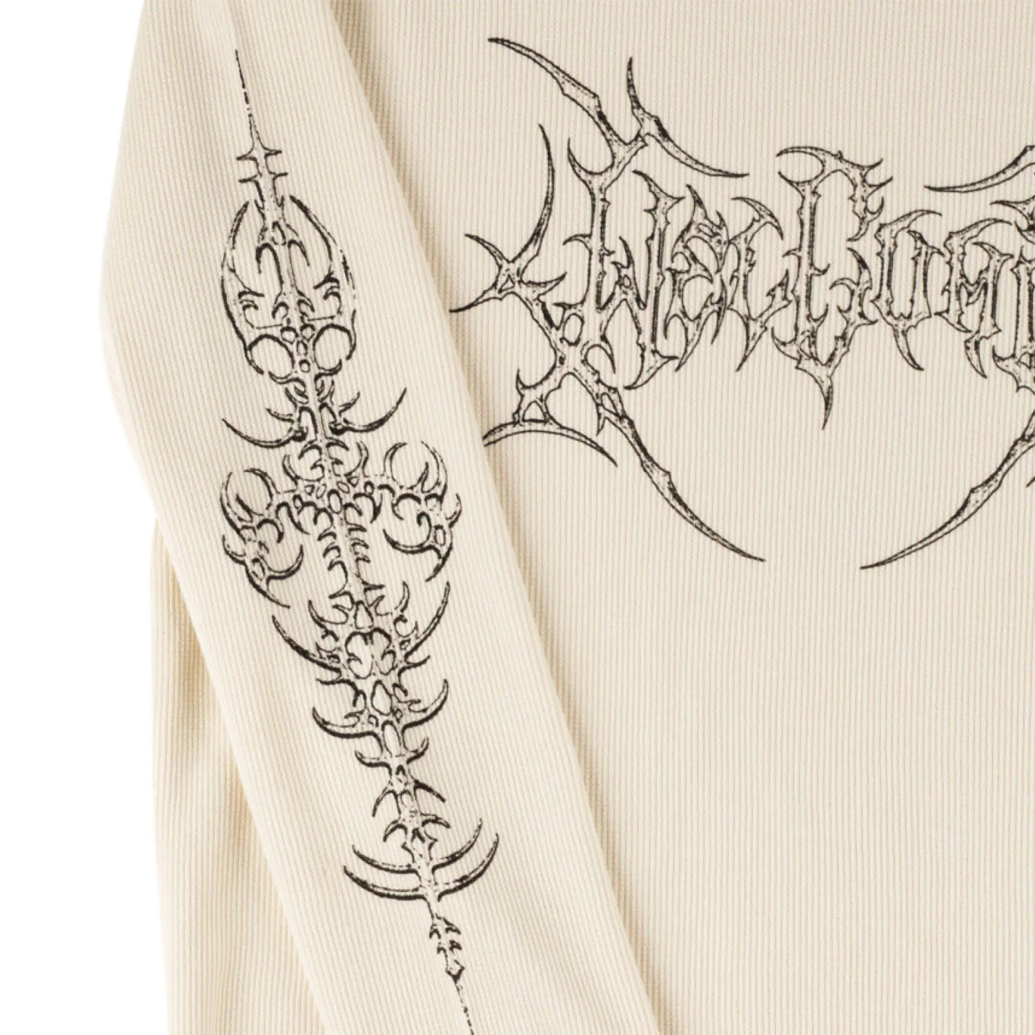 Welcome Skateboards Longsleeve Shirt Gallant Pigment Dyed Thermal Bone - Image 4
