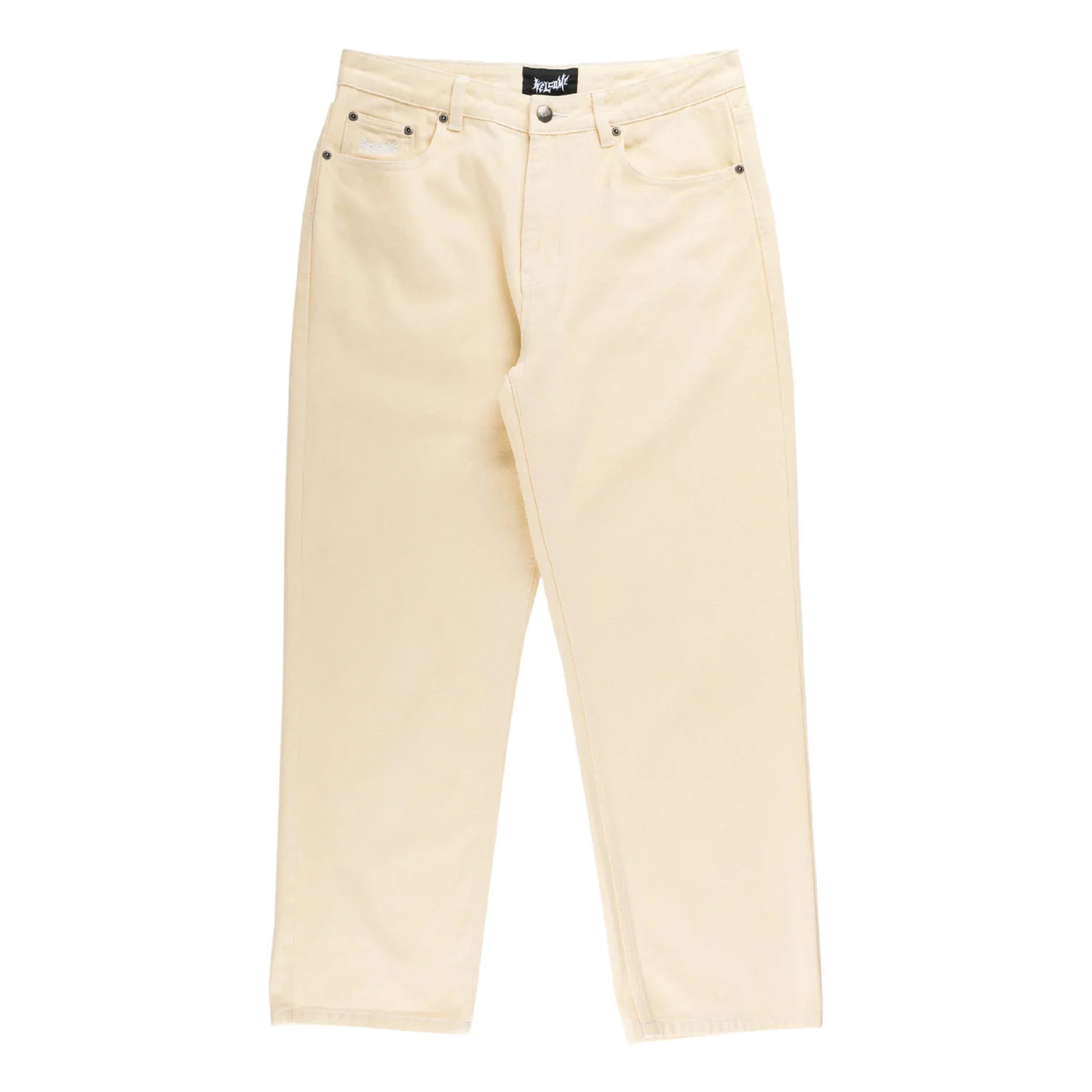 Welcome Skateboards Pants Immortal Loose Straight Denim Natural