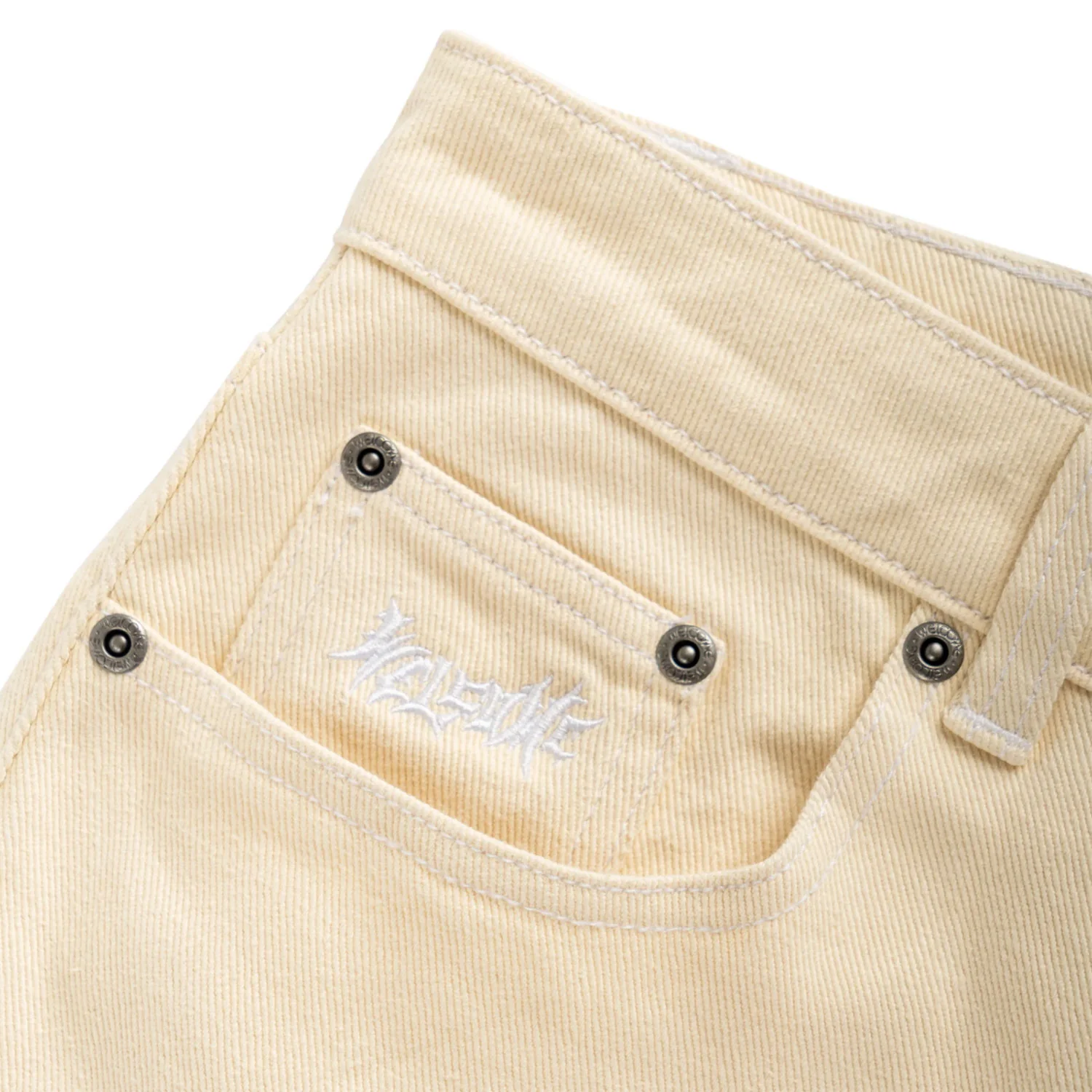 Welcome Skateboards Pants Immortal Loose Straight Denim Natural - Image 4