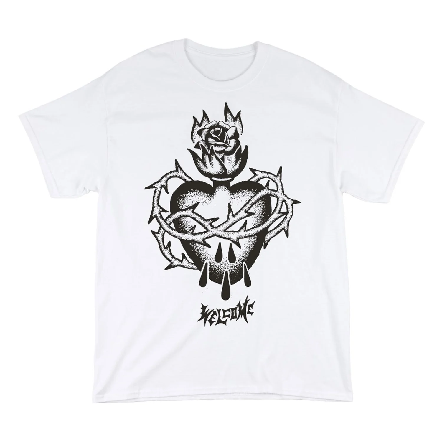 Welcome Skateboards Shirt Hallowed White