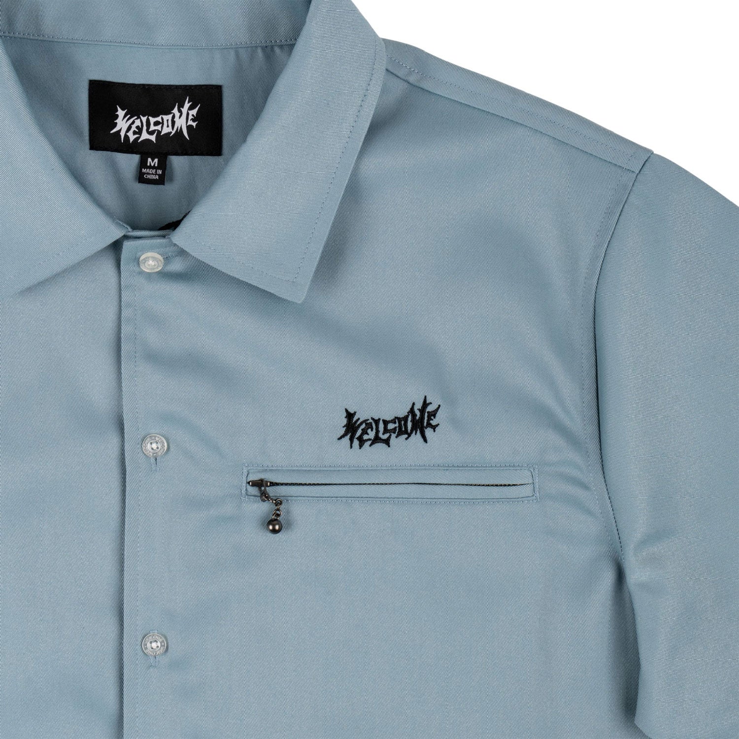 Welcome Skateboards Shirt Mace Work Shirt Slate - Image 3