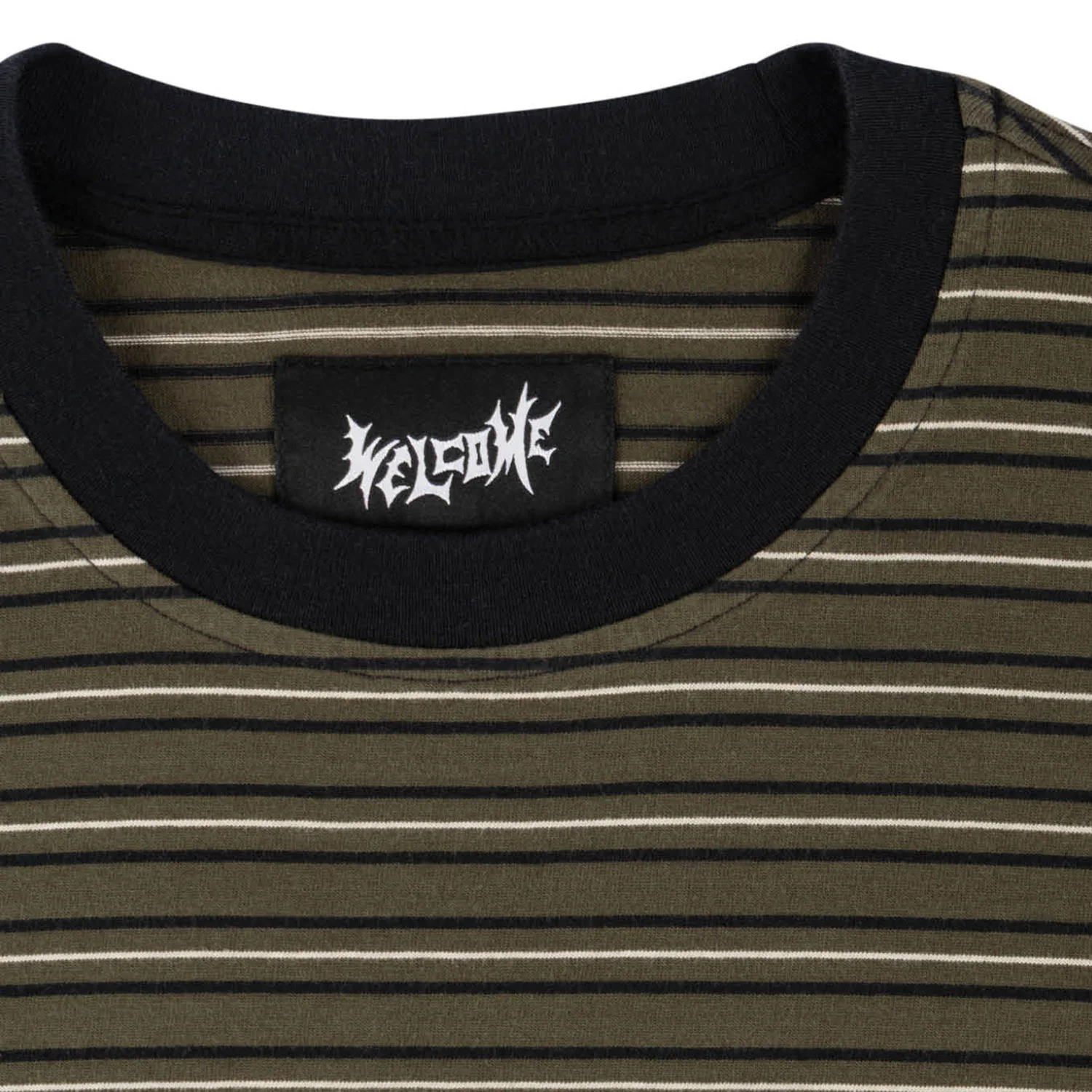 Welcome Skateboards Shirt Recess Striped Knit Forest Night - Image 2