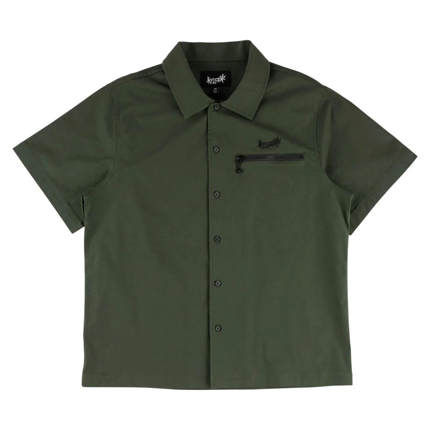 Welcome Skateboards Work Shirt Altar Ripstop Ivy Green - Image 2