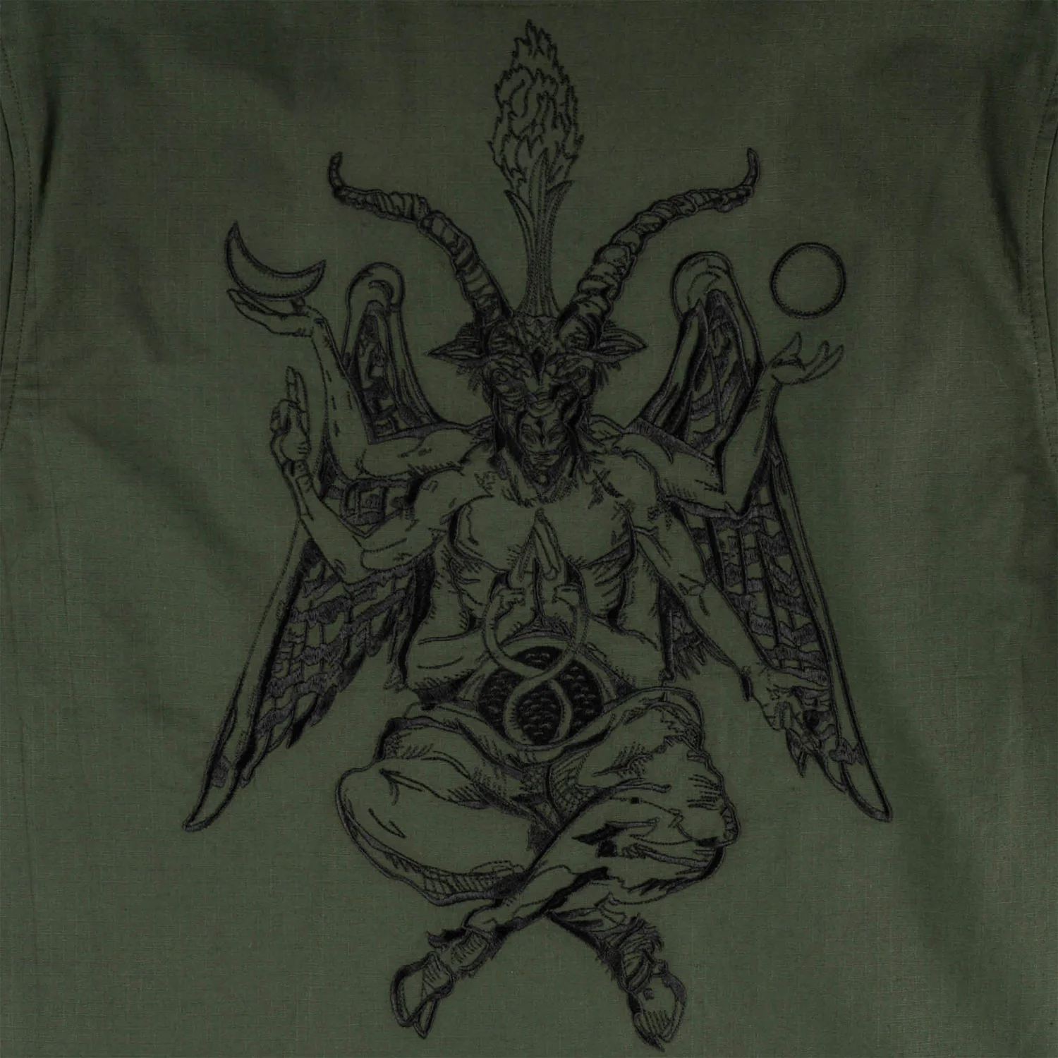 Welcome Skateboards Work Shirt Altar Ripstop Ivy Green - Image 4