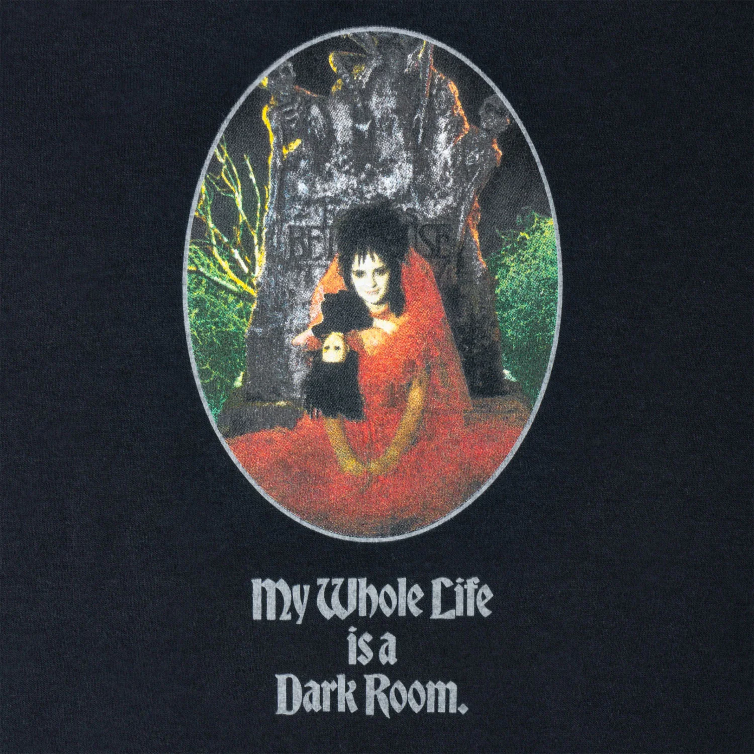 Welcome Skateboards x Beetlejuice Dark Room T-Shirt Black - Image 3
