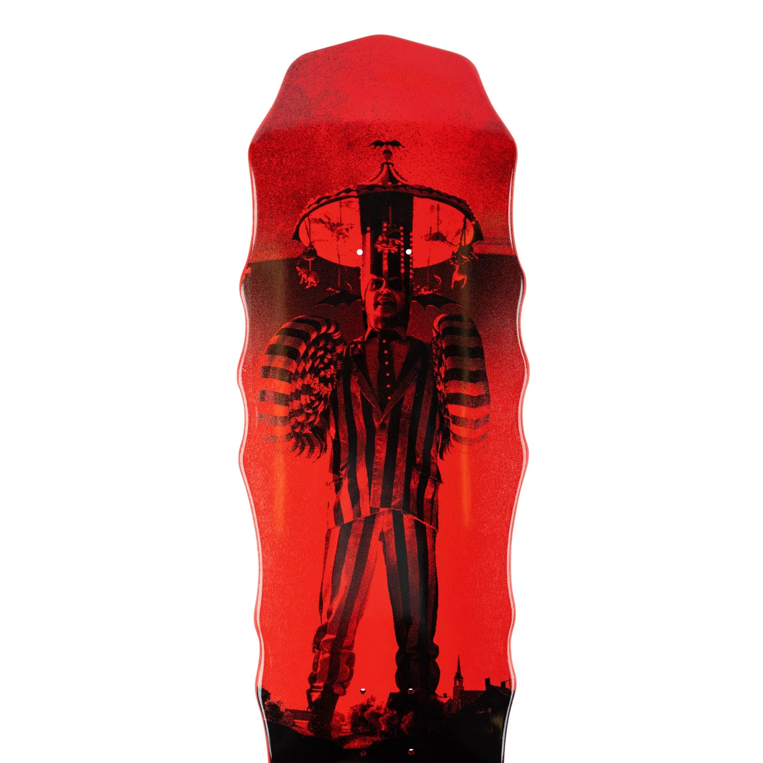 Welcome Skateboards x Beetlejuice Deck Carousel on Widow Red Dip 10" x 31" - Image 3