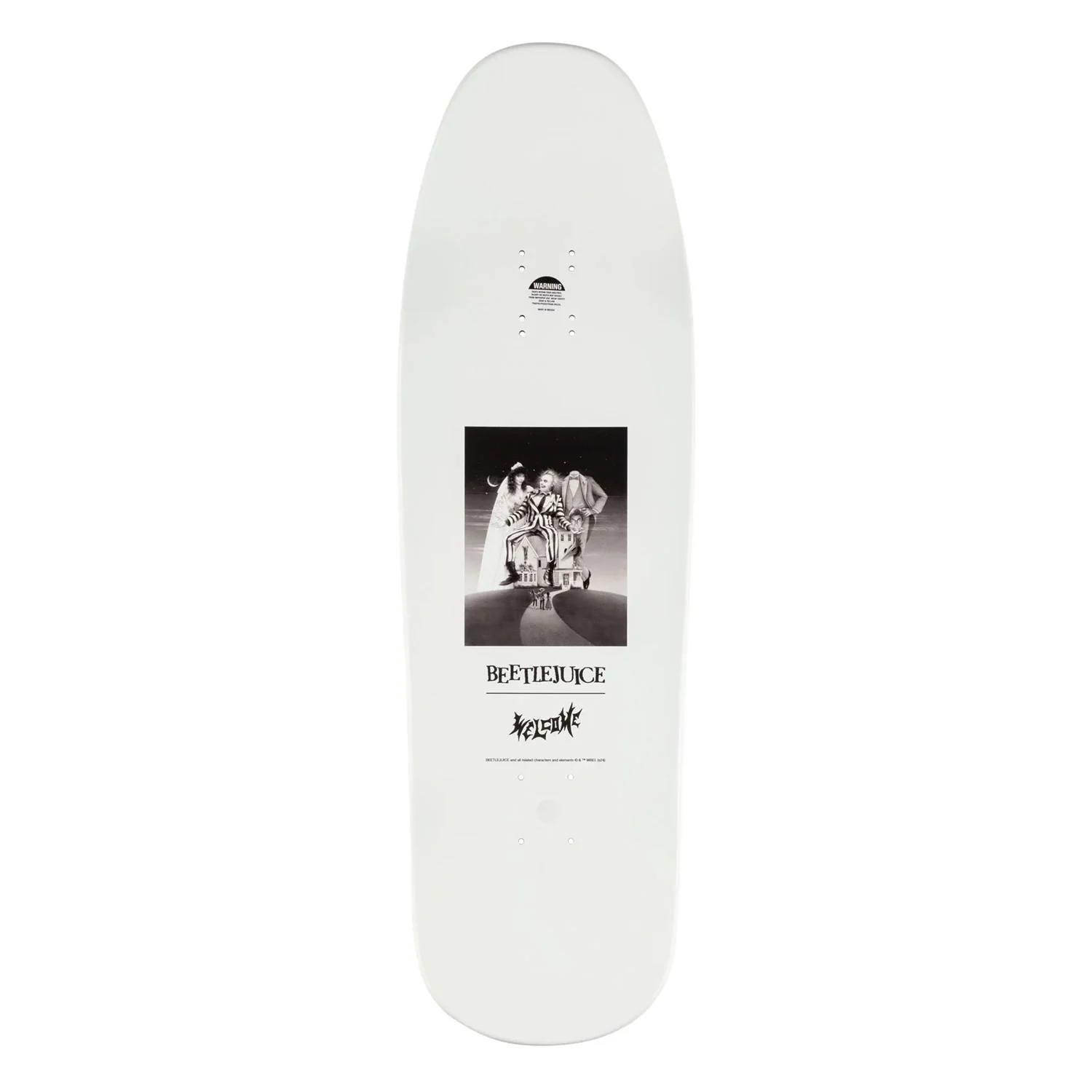 Welcome Skateboards x Beetlejuice Deck Lydia on Gaia Black/White Dip 9.6" x 31.75" - Image 2