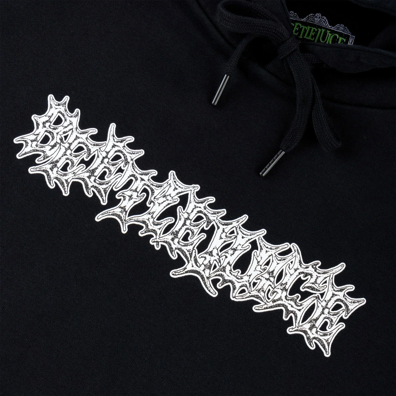 Welcome Skateboards x Beetlejuice Qualified Hoodie Sweatshirt Black - Image 4