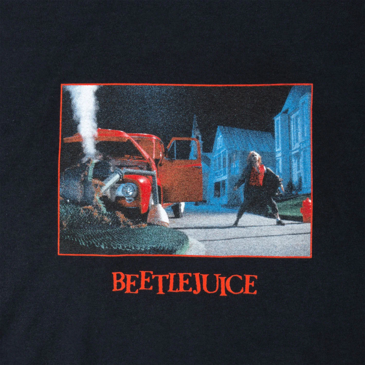 Welcome Skateboards x Beetlejuice Tombstone T-Shirt Black - Image 3