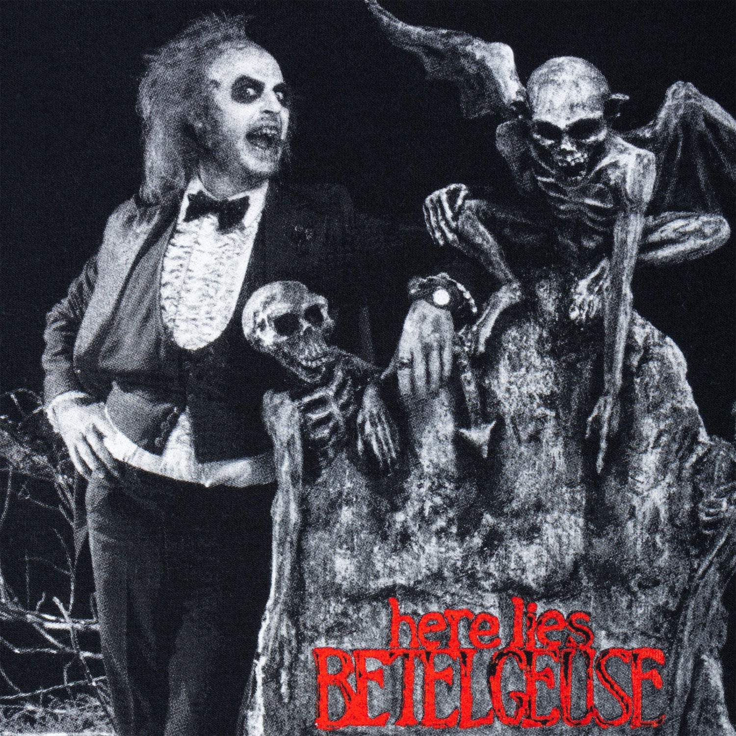Welcome Skateboards x Beetlejuice Tombstone T-Shirt Black - Image 5