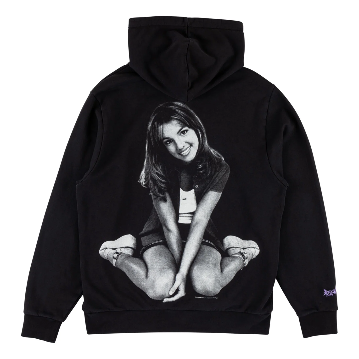 Welcome Skateboards x Britney Flower Sweatshirt Pullover Hoodie Black