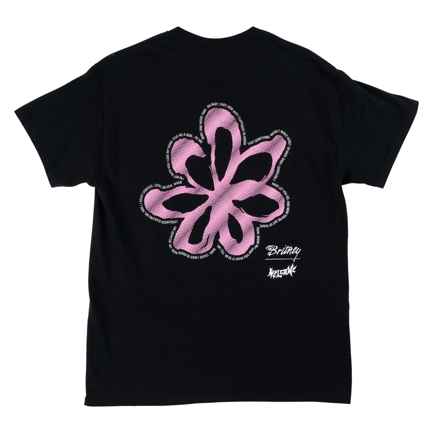 Welcome Skateboards x Britney Flower T-Shirt Black