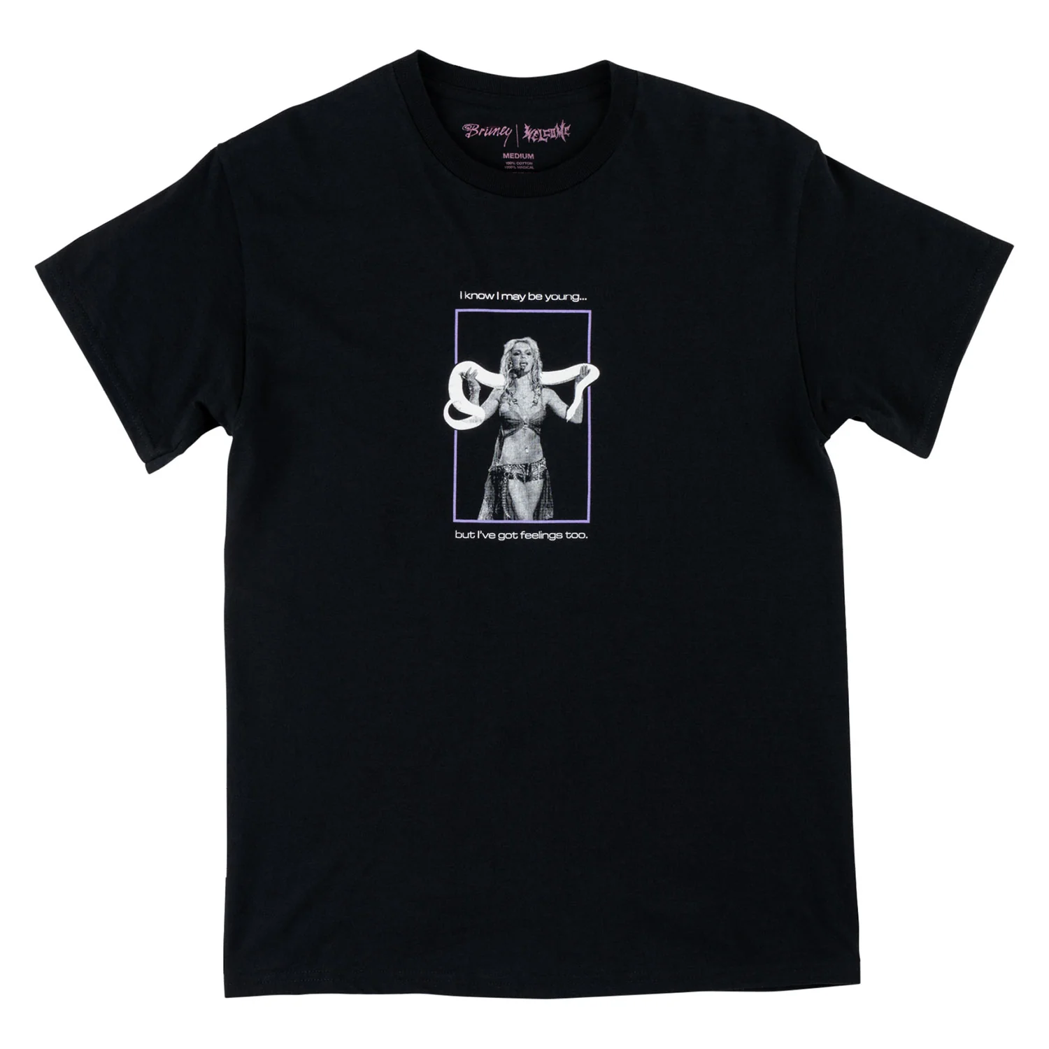 Welcome Skateboards x Britney Princess T-Shirt Black - Image 2