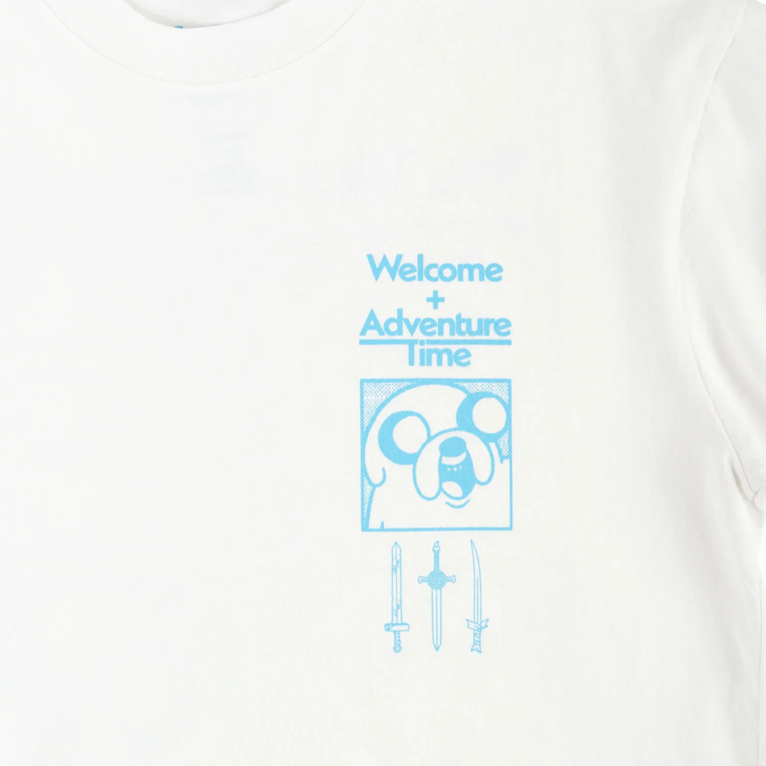 Welcome x Adventure Time Shirt Heart On White/Blue - Image 3