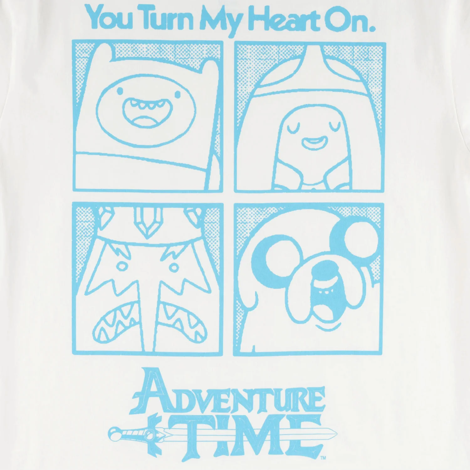 Welcome x Adventure Time Shirt Heart On White/Blue - Image 4