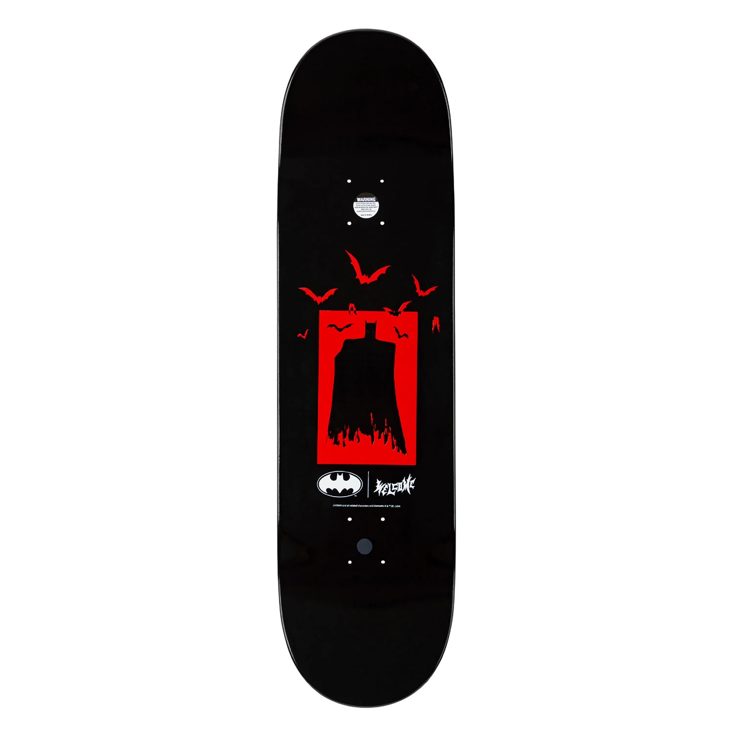 Welcome x Batman Skateboard Deck Batmonster on Popsicle Black Dip 8.75" - Image 2