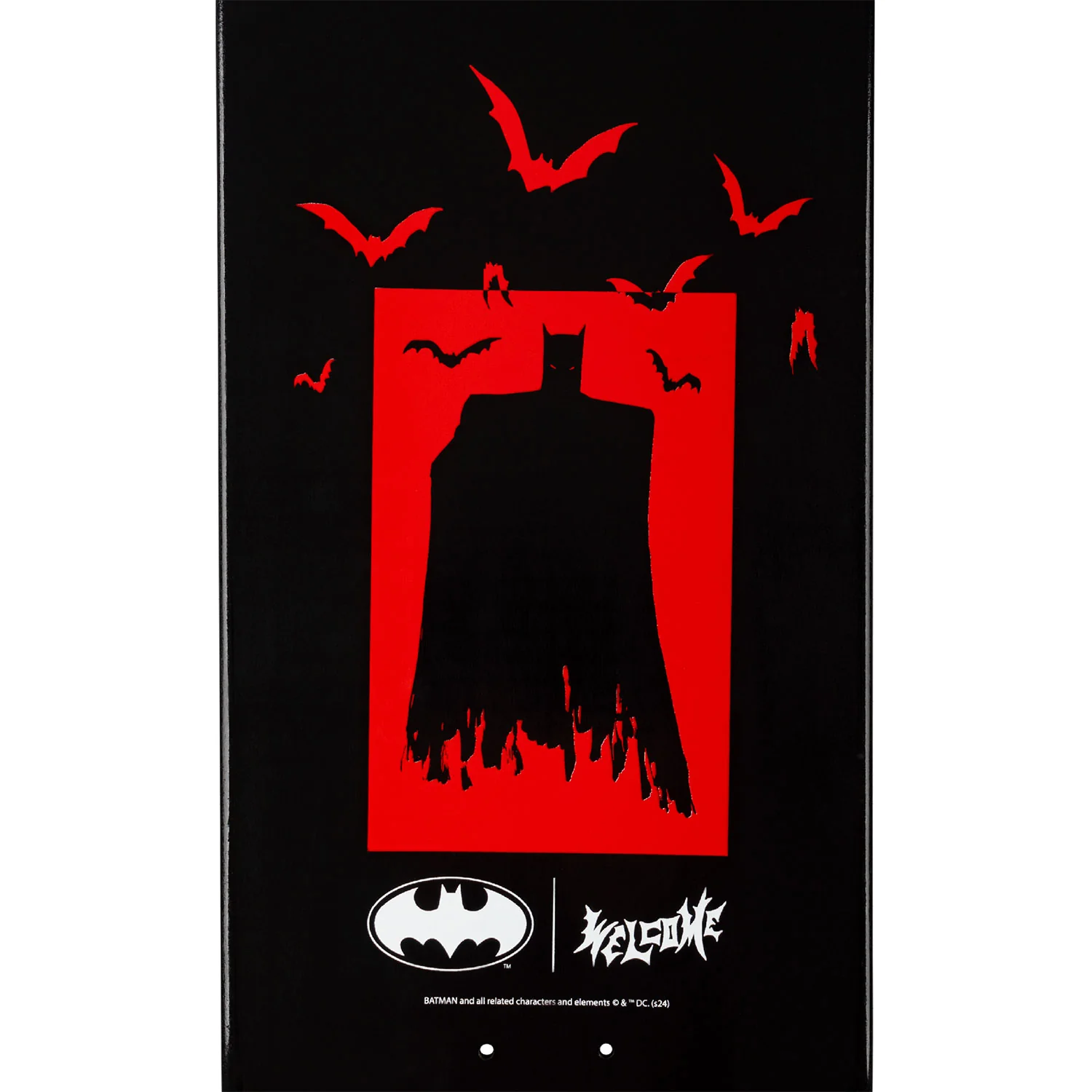 Welcome x Batman Skateboard Deck Batmonster on Popsicle Black Dip 8.75" - Image 4